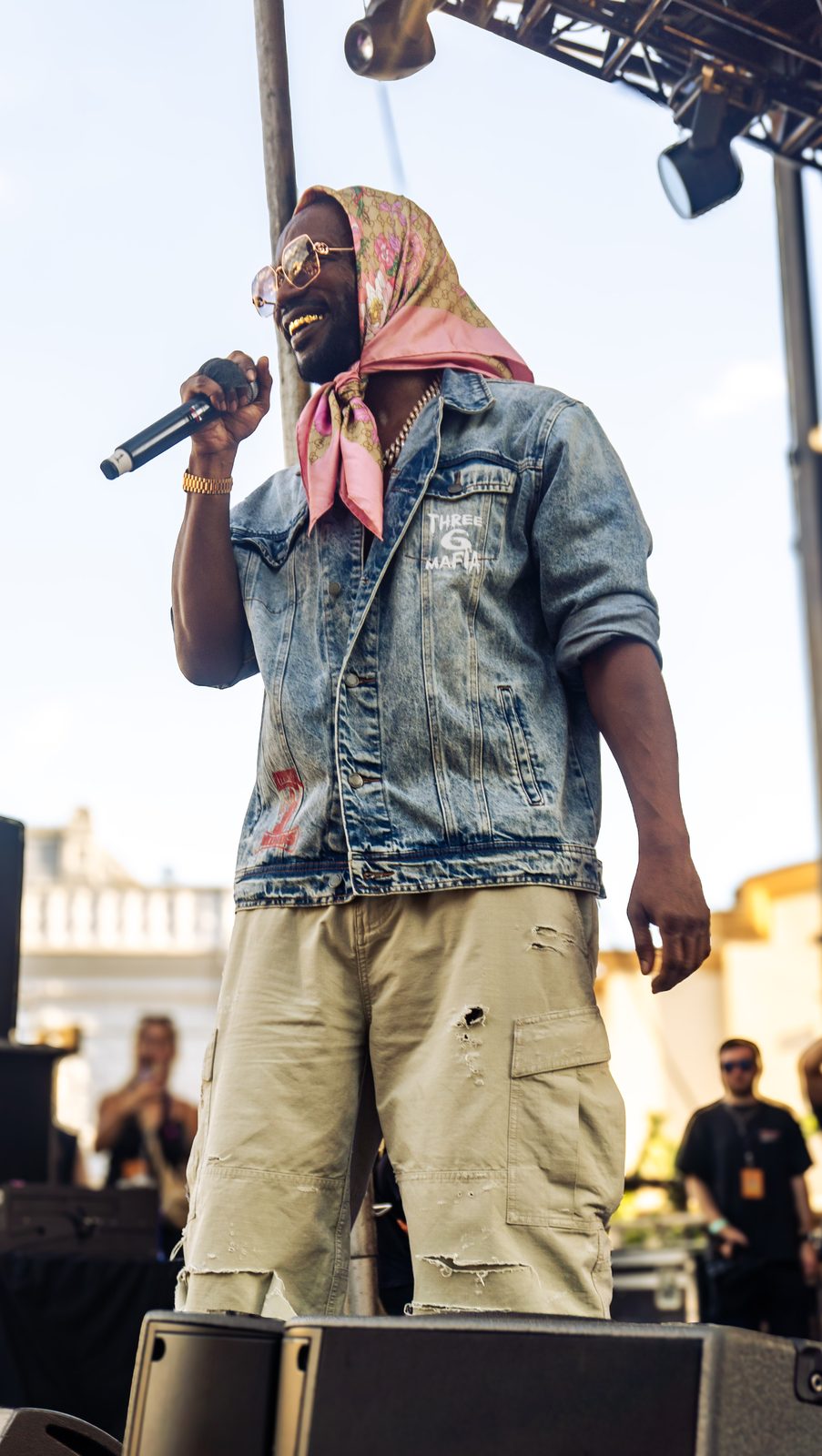 Three 6 Mafia royalty on the mic