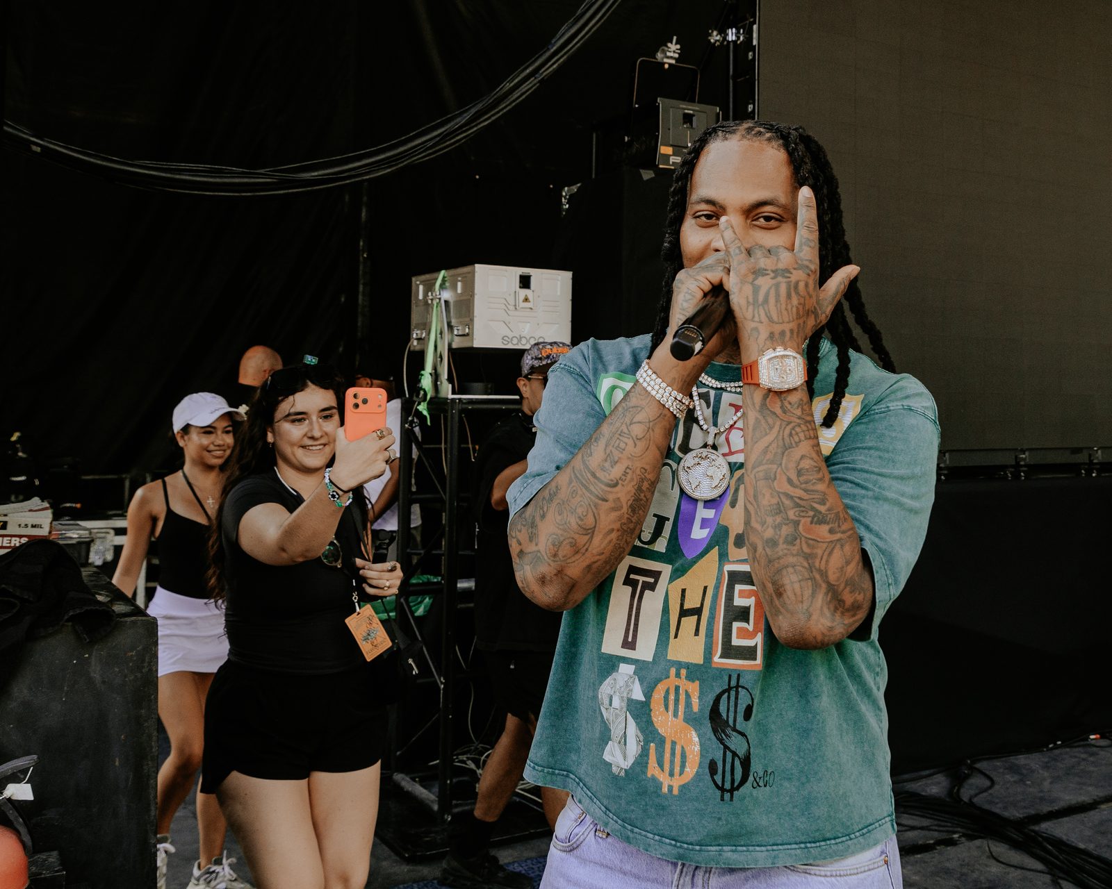 Flames on the mic